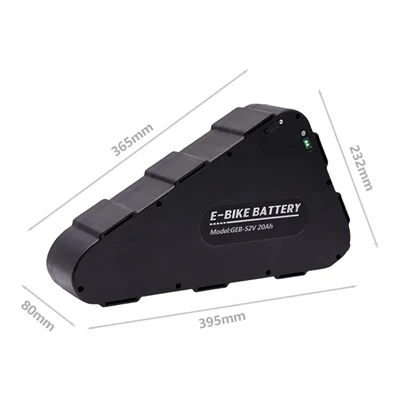 Revolutionerande nytt batteripaket: 52V 20Ah 18650 Triangle Lithium Ion elcyk...