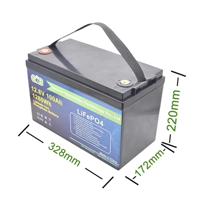 12,8V 100Ah Power Energilagringsbatteri för elektrisk skoter Litiumjärnfosfat...