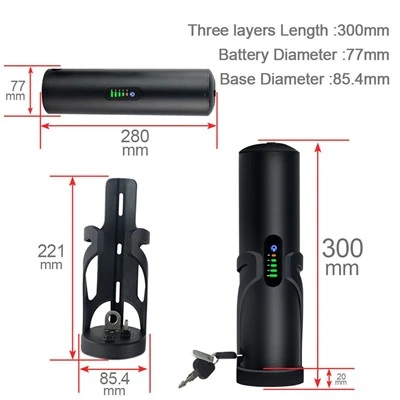 Bottle Tube Ebike Battery